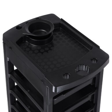 Friziera ratiņi HAIRDRESSER HELPER PRACTIC BLACK (2 gab.) 4