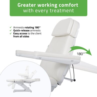 Sähköinen kosmetologituoli Selia PRO 4 Touch Core K301 Valkoinen 4 Sähköinen kosmetologituoli Selia PRO 4 Touch Core K301 Valkoinen 4
