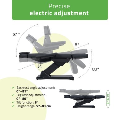 Sähköinen meikkituoli Selia PRO 4 Touch Core K315 musta 2 Sähköinen meikkituoli Selia PRO 4 Touch Core K315 musta 2