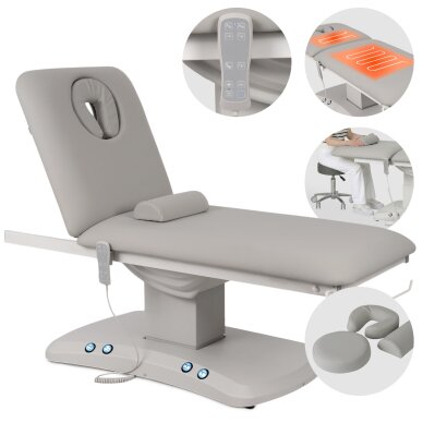 Elektrinis procedūrų gultas Estella ERGO 2 light grey Elektrinis procedūrų gultas Estella ERGO 2 light grey