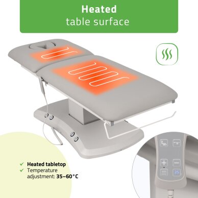 Elektrinis procedūrų gultas Estella ERGO 2 light grey 5 Elektrinis procedūrų gultas Estella ERGO 2 light grey 5