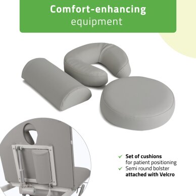 Elektrinis procedūrų gultas Estella ERGO 2 light grey 6