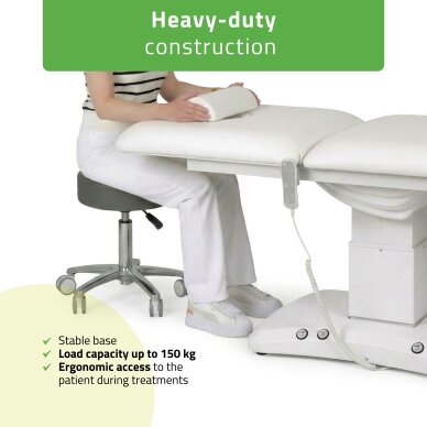 Elektrinis procedūrų gultas Estella ERGO 2 white 8