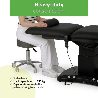 Elektrinis procedūrų gultas Estella ERGO 2 black 8 Elektrinis procedūrų gultas Estella ERGO 2 black 8