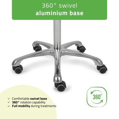 Fotel kosmetyczny z oparciem Diana So Skin K401 biały 6 Fotel kosmetyczny z oparciem Diana So Skin K401 biały 6