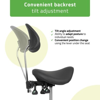 Мастерское кресло для косметолога с подголовником Diana So Skin K515, черное 2 Мастерское кресло для косметолога с подголовником Diana So Skin K515, черное 2