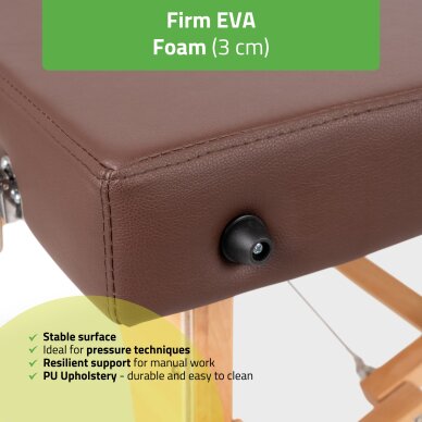 Klappbarer Thai-Massagetisch Niro 80 braun 5