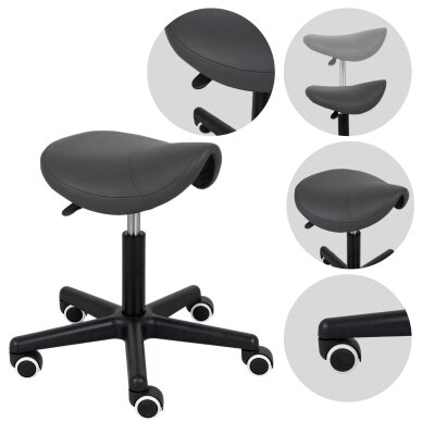 Krzesło ergonomiczne rzemieślnicze Lumo Comfy Base szare