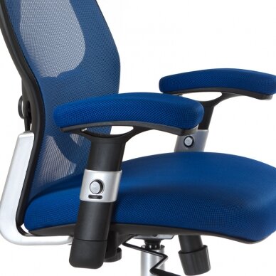 Biroja krēsls uz riteņiem CorpoComfort BX-4144 Blue 4