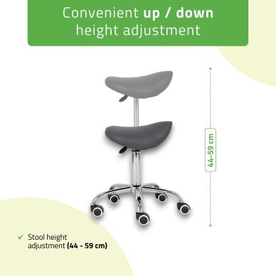 Saddle cosmetology master chair Lofi Comfy Base grey 3 Saddle cosmetology master chair Lofi Comfy Base grey 3