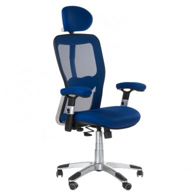 Офисное кресло на колесах CorpoComfort BX-4147 Blue