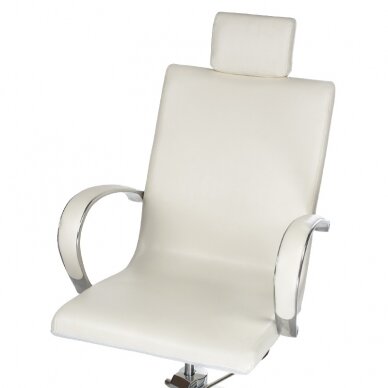 Pedikīra krēsls ar kāju vanniņu PEDICURE CHAIR PROFESSIONAL HYDRAULIC WHITE 1