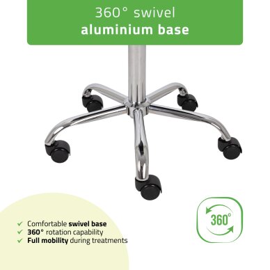 Satulatuoli kosmetologille selkänojalla Sola Comfy Base harmaa 6