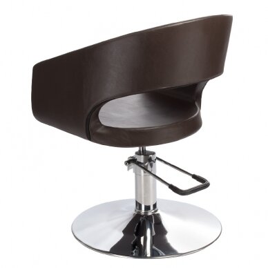 Frizieru krēsls PROFESSIONAL HAIRDRESSING CHAIR PAOLO BROWN 2