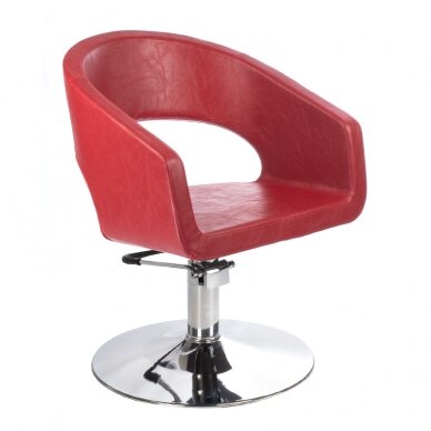 Frizieru krēsls PROFESSIONAL HAIRDRESSING CHAIR PAOLO RED