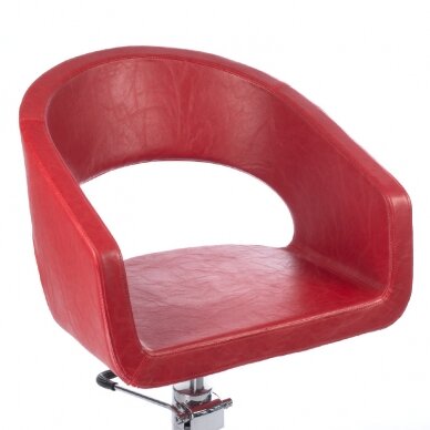 Frizieru krēsls PROFESSIONAL HAIRDRESSING CHAIR PAOLO RED 3