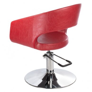 Frizieru krēsls PROFESSIONAL HAIRDRESSING CHAIR PAOLO RED 2