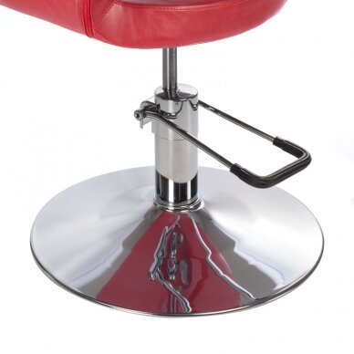 Frizieru krēsls PROFESSIONAL HAIRDRESSING CHAIR PAOLO RED 4