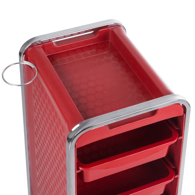 Kampaamokärry HAIRDRESSER HELPER PRO MODEL RED 2 Kampaamokärry HAIRDRESSER HELPER PRO MODEL RED 2