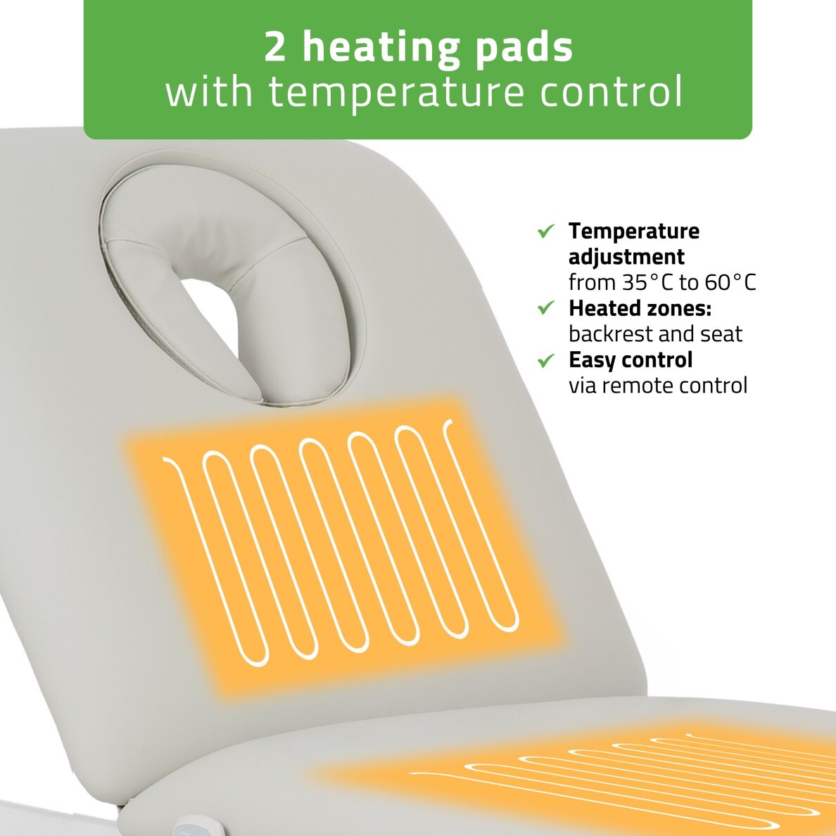 Stół do masażu elektrycznego Habys Camilla ERGO 2 Satin Comfort z podgrzewaniem, szary 2 Stół do masażu elektrycznego Habys Camilla ERGO 2 Satin Comfort z podgrzewaniem, szary 2