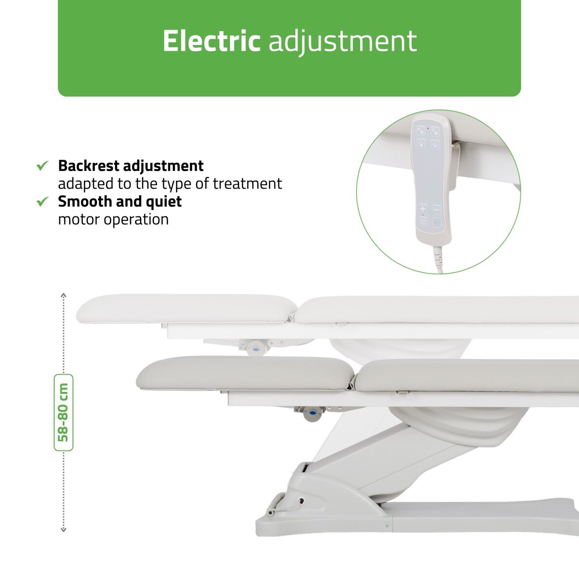 Stół do masażu elektrycznego Habys Camilla ERGO 2 Satin Comfort z podgrzewaniem, szary 5 Stół do masażu elektrycznego Habys Camilla ERGO 2 Satin Comfort z podgrzewaniem, szary 5