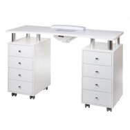 Maniküürilaud tolmukoguriga MANICURE DESK PRACTIC WHITE Maniküürilaud tolmukoguriga MANICURE DESK PRACTIC WHITE