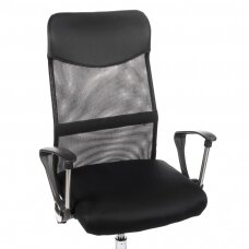 Biroja krēsls uz riteņiem OFFICE CHAIR BASIC BLACK