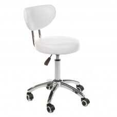 Kosmetoloogiline stool COSMETIC BEAUTY STOOL PRACTIC SKANDI WHITE