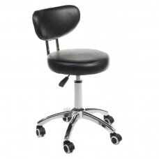 Kosmetologinė meistro kėdutė COSMETIC BEAUTY STOOL PRACTIC SKANDI BLACK