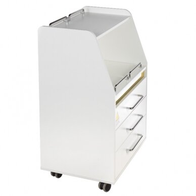 Cosmetology trolley with integrated UV steriliser 601 WHITE 1