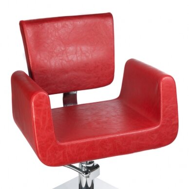 Frizieru krēsls PROFESSIONAL HAIRDRESSING CHAIR VITO HELSINKI RED 2