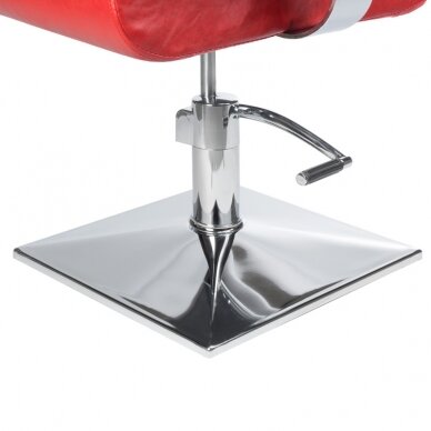 Frizieru krēsls PROFESSIONAL HAIRDRESSING CHAIR VITO HELSINKI RED 3
