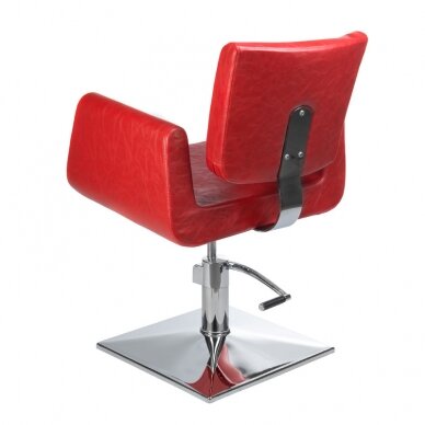 Frizieru krēsls PROFESSIONAL HAIRDRESSING CHAIR VITO HELSINKI RED 4