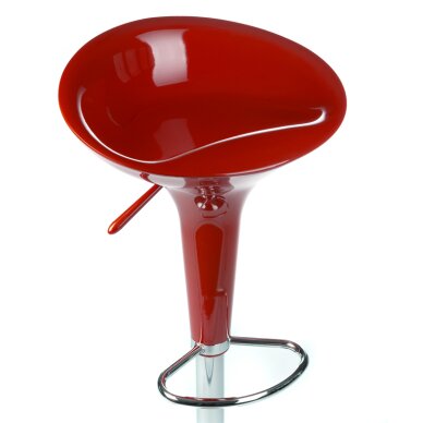 Bar stool AMBIANCE CHROME RED 1