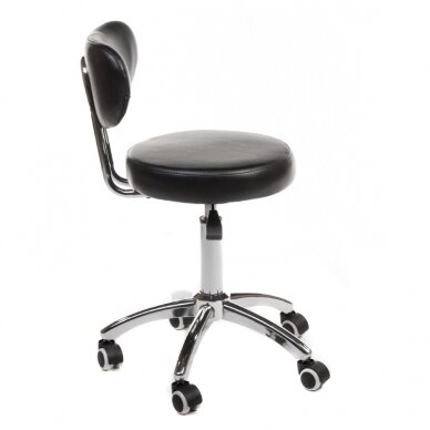 Kosmetologi jakkara COSMETIC BEAUTY STOOL PRACTIC SKANDI BLACK 1