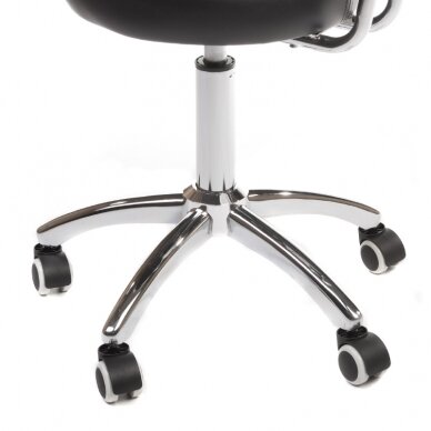 Meistro kėdutė COSMETIC BEAUTY STOOL PRACTIC SKANDI BLACK 4