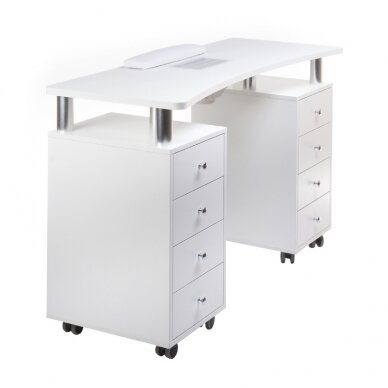 Manikürtisch mit Staubabsaugung MANICURE DESK PRACTIC WHITE 2