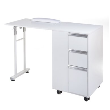 Kokkupandav kosmeetikalaud FOLDING MANICURE DESK 2IN1 WHITE Kokkupandav kosmeetikalaud FOLDING MANICURE DESK 2IN1 WHITE