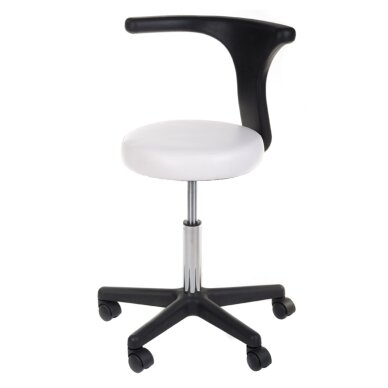 Taboret kosmetyczny COSMETIC BEAUTY STOOL CH049 WHITE Taboret kosmetyczny COSMETIC BEAUTY STOOL CH049 WHITE