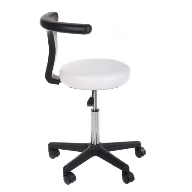 Taboret kosmetyczny COSMETIC BEAUTY STOOL CH049 WHITE 2 Taboret kosmetyczny COSMETIC BEAUTY STOOL CH049 WHITE 2