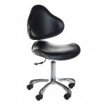 Meistara krēsls COSMETIC BEAUTY STOOL PRACTIC PAR BLACK