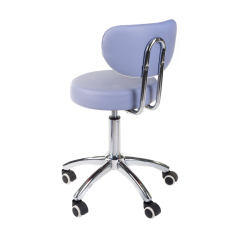 Taboret kosmetyczny COSMETIC BEAUTY STOOL PRACTIC SKANDI BLUE
