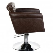 Frizieru krēsls PROFESSIONAL HAIRDRESSING CHAIR ALBERTO BERLIN BROWN