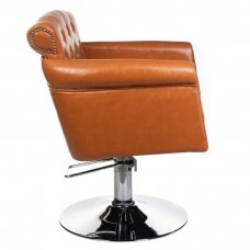 Hairdressing chair PROFESSIONAL BARBER CHAIR ALBERTO BERLIN LIGHT BROWN