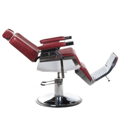 Fotel barberski Barber Chair Lumber Burgund 5