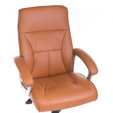 Krzesło biurowe na kółkach CorpoComfort BX-5085B Brown 1