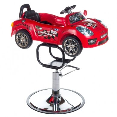 Vaikiška kirpyklos kėdė SPEED RED