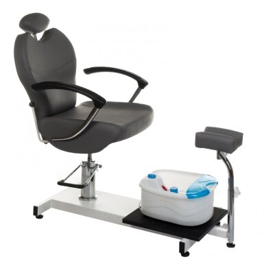 Педикюрное кресло с ванной для ног PEDICURE CHAIR COMFORT HYDRAULIC GREY