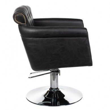 Friseurstuhl PROFESSIONAL HAIRDRESSING CHAIR ALBERTO BERLIN BLACK 1