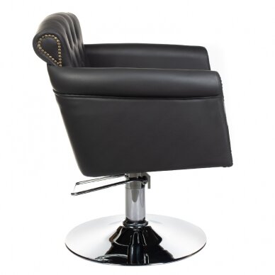 Frizieru krēsls PROFESSIONAL HAIRDRESSING CHAIR ALBERTO BERLIN DARK GREY 1
